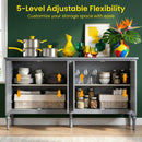Vintage Buffet Cabinet With Adjustable Shelves by HouseOfZazla