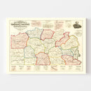 Vintage Map of Greene County, Pennsylvania 1865
