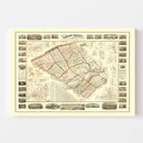 Vintage Map of Lehigh County, Pennsylvania 1865