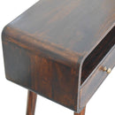 Solid Wood Curved Console Table by HouseOfZazla