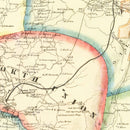 Vintage Map of Fayette County, Pennsylvania 1865