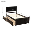 Platform Storage Bed With 2 Wheel Base Drawers by HouseOfZazla