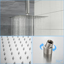 Ultra Thin Square Rainfall Shower Head Stainless Steel, Wall Or Ceiling Mount by HouseOfZazla