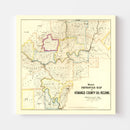 Vintage Map of Venango County, Pennsylvania 1865