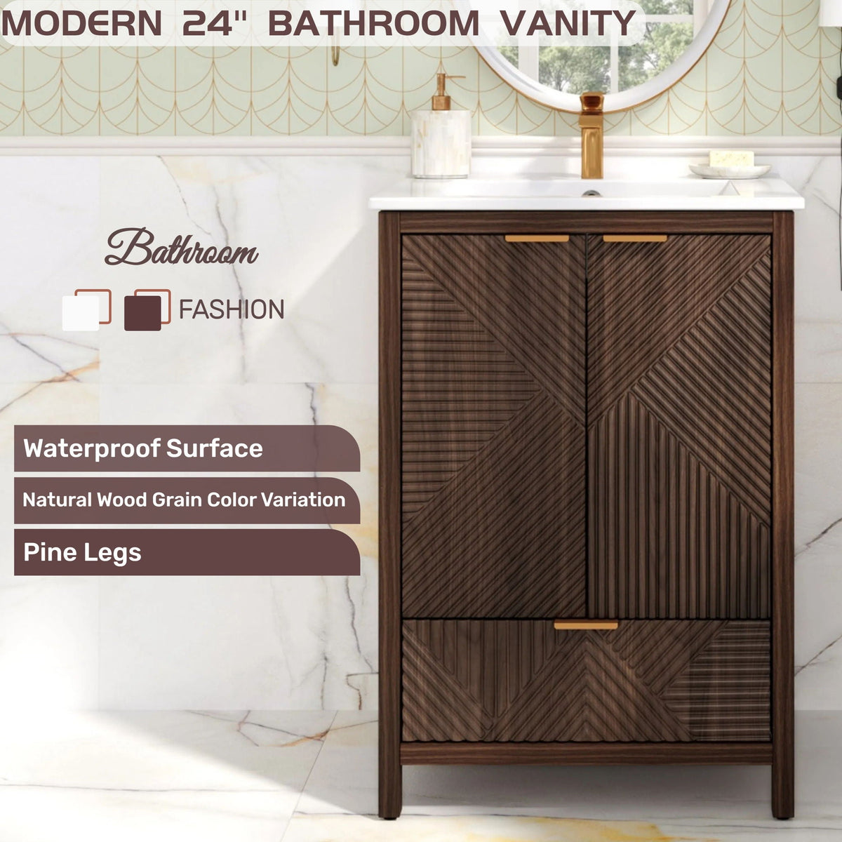 Modern Bathroom Vanity With Sink Combo, photo 21 of 40