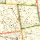 Vintage Map of Wayne County, Pennsylvania 1860