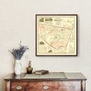 Vintage Map of Sullivan County, Pennsylvania 1872