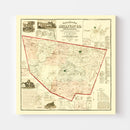 Vintage Map of Sullivan County, Pennsylvania 1872