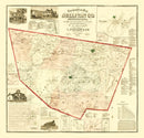 Vintage Map of Sullivan County, Pennsylvania 1872