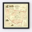 Vintage Map of Sullivan County, Pennsylvania 1872