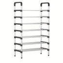 7-Tier Iron Shoe Rack – Space-Saving, Floor-Standing