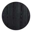 5 Piece Dining Set Extendable Round Table And 4 Chairs - Black / Oak by HouseOfZazla