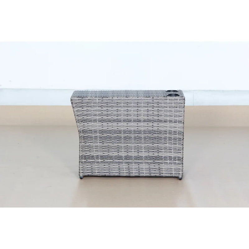 Shick Outdoor Side Table - Gray Mix, photo 2 of 4