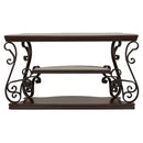 Gretta - Merlot 2 Shelf Sofa Console Table - Brown