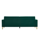 85.44" Modern Velvet Couch with Gold Legs,Upholstered Sofa for Living Room