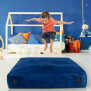 57 x 57 Inch Crash Pad Sensory Mat with Foam Blocks and Washable Velvet Cover by LJGDeals
