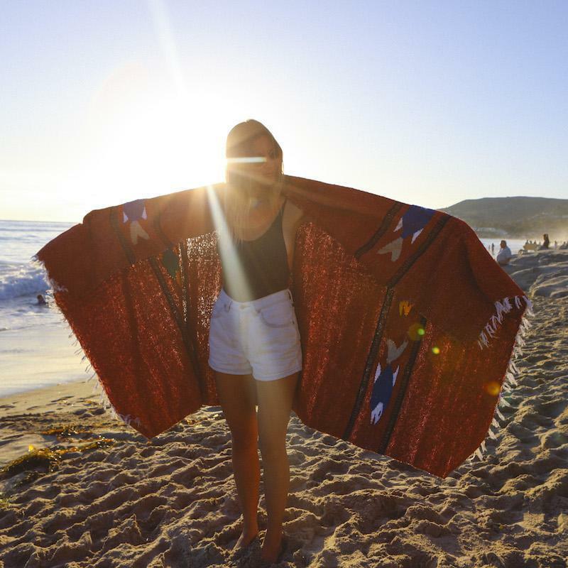 Red Earth Baja Fish Yoga Blanket