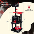 57" Gothic Cat Tower with Padded Perch and Spider Toy by DirectDeals