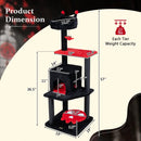 57" Gothic Cat Tower with Padded Perch and Spider Toy by LJGDeals