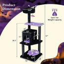 57" Gothic Cat Tower with Padded Perch and Spider Toy by LJGDeals