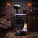 57" Gothic Cat Tower with Padded Perch and Spider Toy by LJGDeals