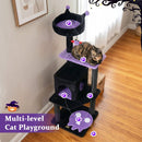 57" Gothic Cat Tower with Padded Perch and Spider Toy by LJGDeals