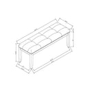 Oceanic - Dining Bench - Gray