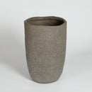 Round Concrete Planter Set of 2, Large Indoor & Outdoor Planter Pots by HouseOfZazla