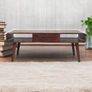 Avora - 2 Drawer Coffee Table - Brown by HouseOfZazla