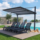 Outdoor Gazebo 10' x 10' with Hard Top Metal Roof