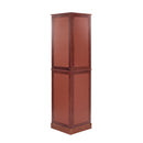 Corner Curio Dispaly Cabinet With Lights, Adjustable Tempered Glass Shelves, Mirrored Back (E26 Light Bulb Not Included) by HouseOfZazla