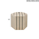 Accent Ottoman Printed Stripe