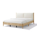 King Natural Wood Bed Frame