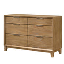 6 Drawer Storage Dresser, Bedroom Furniture - Natural Wood by HouseOfZazla