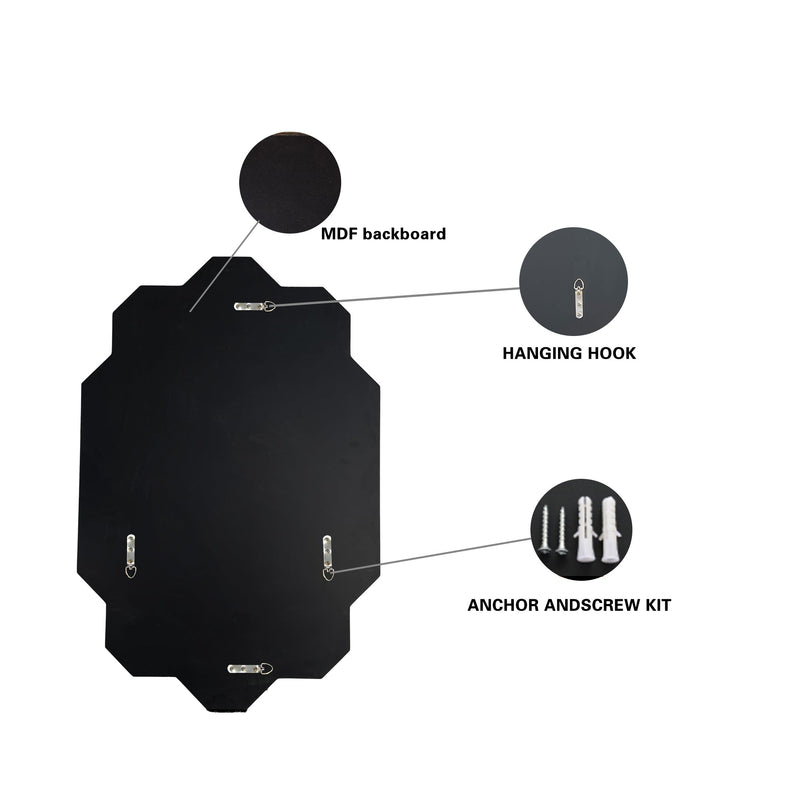 Decorative Mirror for Wall - Modern Bathroom Vanity Mirror, photo 6 of 10