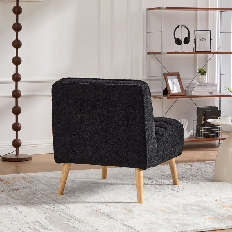 Upholstered Armless Accent Chair, photo 8 of 15