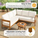 U_Style Acacia Solid Wood Patio Furniture Set