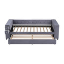 Upholstered Bed With Storage And Twin Trundle, USB Charging Ports by Unique Piece Furniture