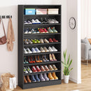 9 Tier Freestanding Shoe Cabinet with Open Design by HouseOfZazla
