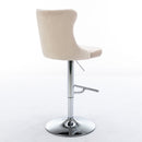 Swivel Adjustable Height Barstools Set of 2