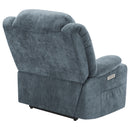 Beca - Upholstered Power Lift Recliner With Cupholders And USB Charging by HouseOfZazla