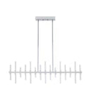 Alsy 43"W Modern Chic LED Chrome Finish Island Pendant Dining Light Fixture
