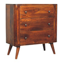 Solid Wood Bera Chest, 3 Drawers