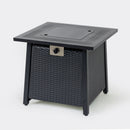 28-inch Iron Square Propane Fire Pit Table