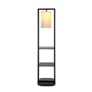 Two Tiered Vertical Shelving Stand with Light