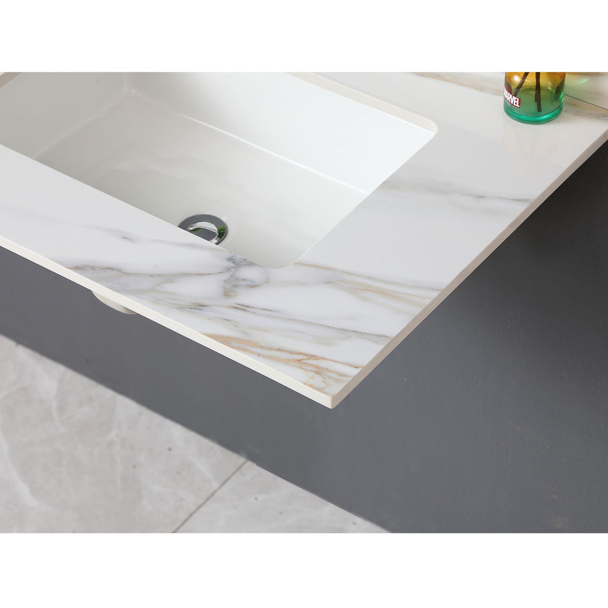 Vanity Top With Undermount Sink And Backsplash, Sintered Stone, photo 22 of 40