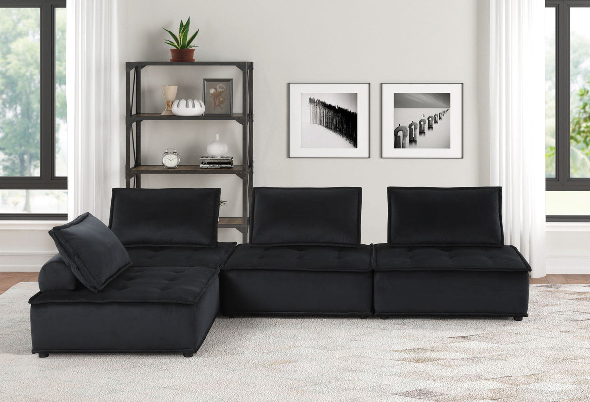 Anna - Stylish Sectional Sofa Ottoman, photo 4 of 35