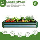 Premium Galvanized Metal Raised Garden Bed Set of 2