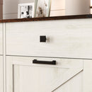 Double Tilt Out Trash Cabinet With Hideaway Drawer And Barn Door Style by HouseOfZazla