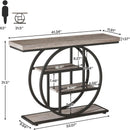 Console Table With 4 Tier Design For Living Hallway